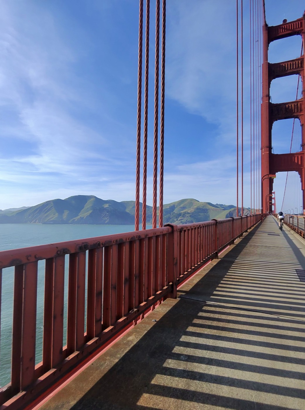 Cycling over the Golden Gate Bridge